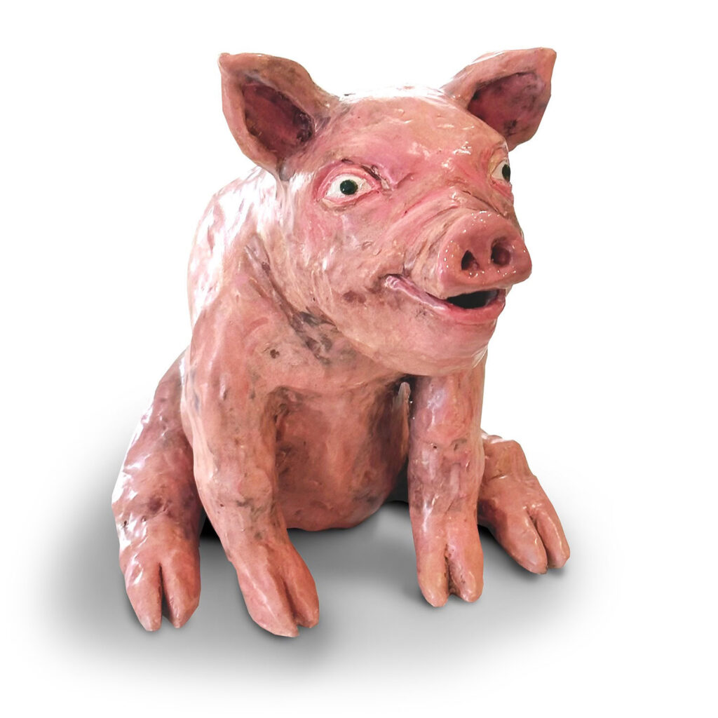 Piglet 1, 2025, Ceramic, 9.5 x 8 x 8 in 