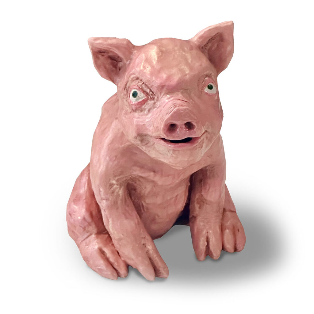 Piglet 2, 2025, Ceramic, 9.5 x 8 x 8 in.