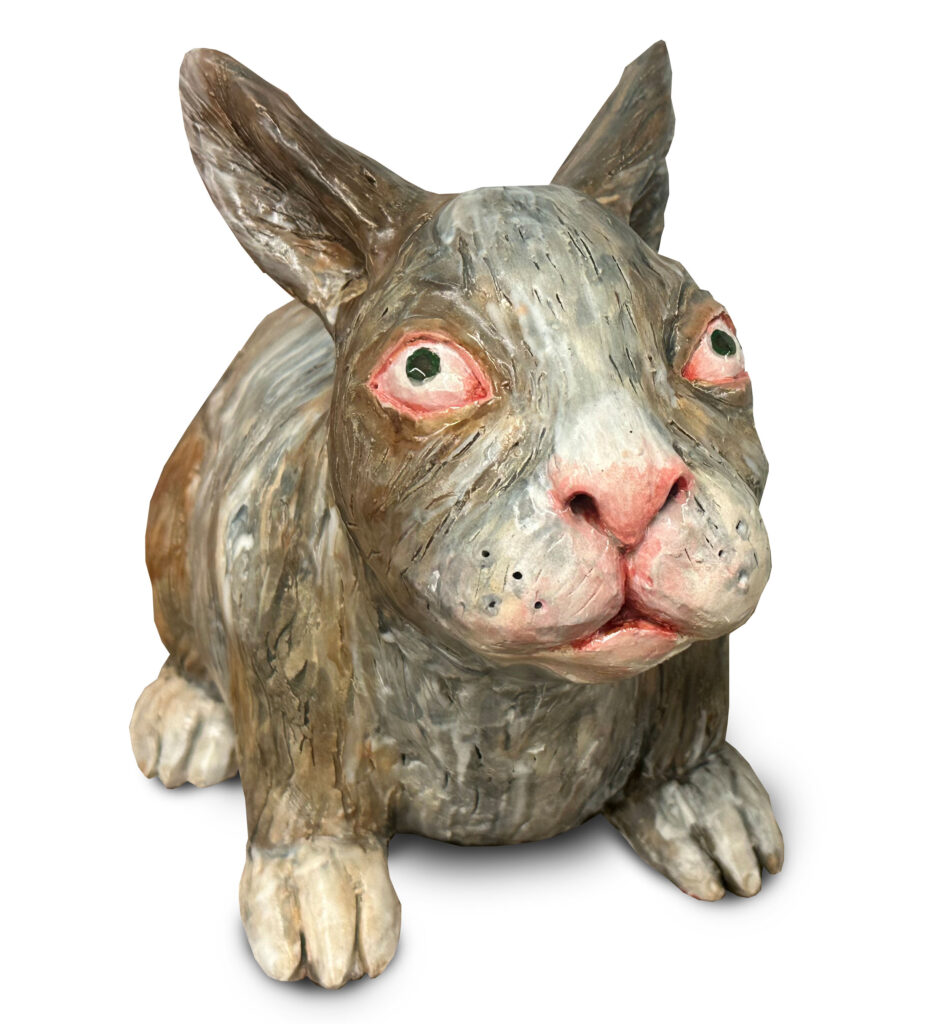 Bunny, 2025, Ceramic, Approx 10 x 11 x 9 in 