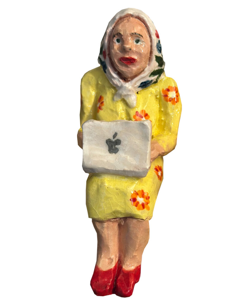 Grandma, 2025, Ceramic, 4 x 2.5 x 3 in