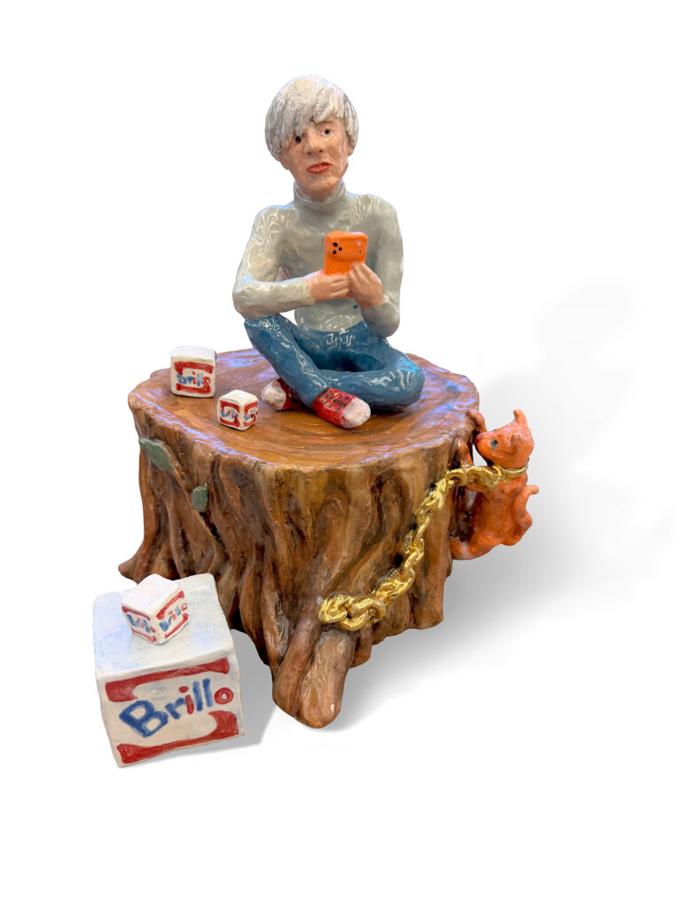 Warhol series 2026
Ceramic with glaze and oil paint 11 x 12 x 11 in.
