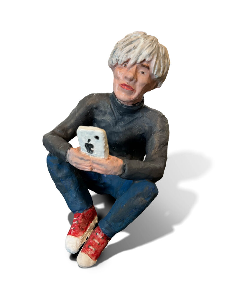 Warhol series 2026
Ceramic with glaze and oil paint
6 x 5 x 5 in