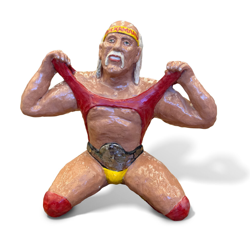 Hulk Hogan, 2026
Ceramic, yellow and white gold luster
